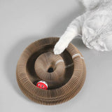 Magic Organ Cat Scratching Board Cat Interactive Toys Foldable Cat Scratching Post Ball Track Cat Grinding Claw Scratching Board