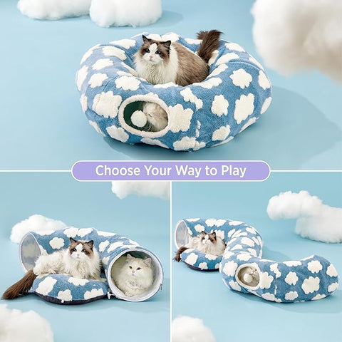 Lesure Cat Tunnel Bed for Indoor Cats