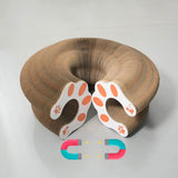 Magic Organ Cat Scratching Board Cat Interactive Toys Foldable Cat Scratching Post Ball Track Cat Grinding Claw Scratching Board